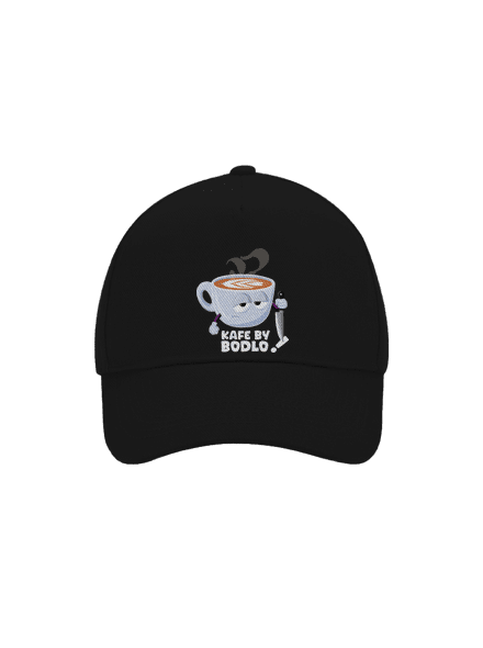 Kafe by bodlo kšiltovka baseballka Black