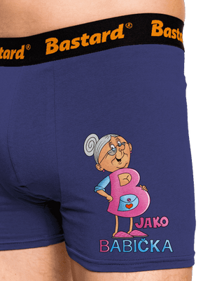 B jako babička boxerky Blue Navy