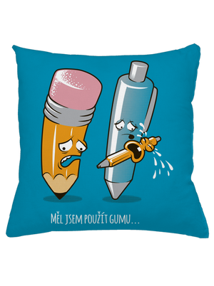 Používej gumu polštář Blue Turquoise