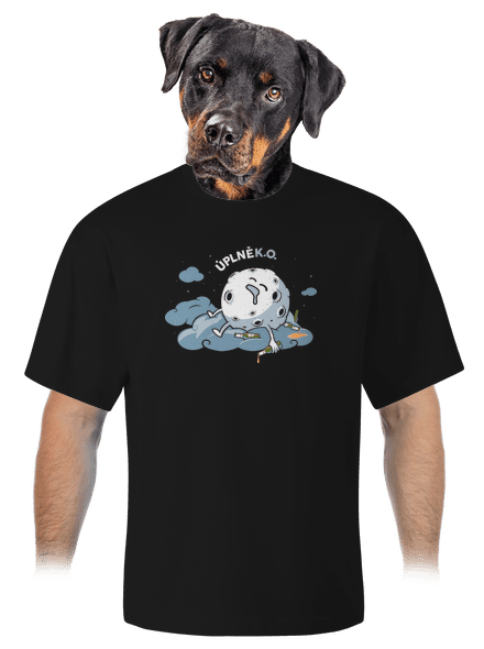 Úplně K. O. unisex tričko oversized Black