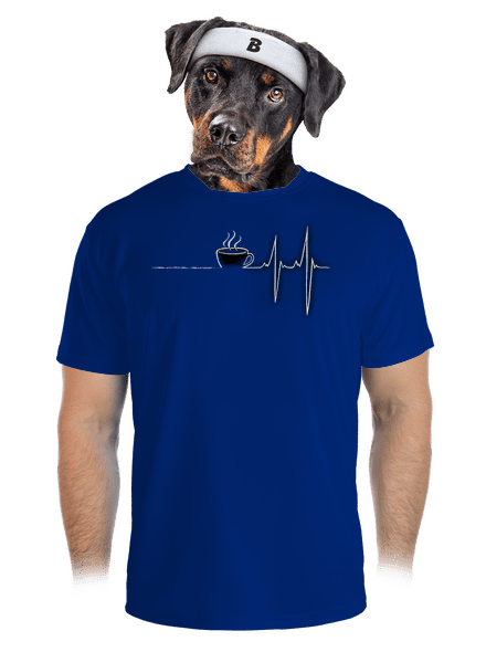 Coffee help pánské sportovní tričko Royal Blue Mal