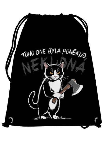 Neklidná kočka vak Black