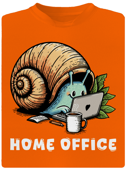 Šnekův home office pánské sportovní tričko Neon Orange