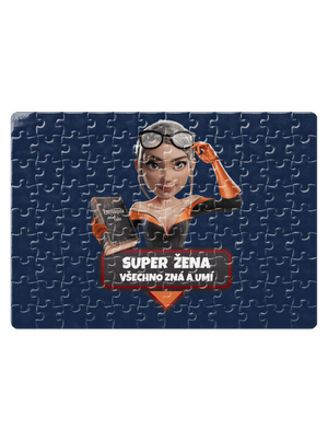 Super máma puzzle White