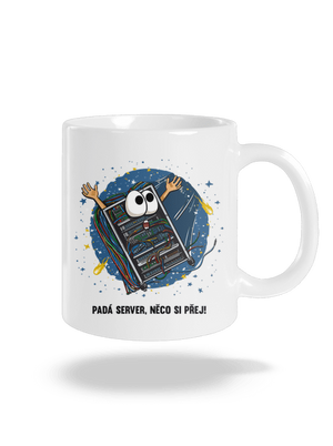 Padá server klasický hrnek White