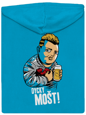 Dycky mošt dámská mikina na zip Blue Atol