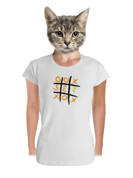 Piškvorky dámské tričko premium White