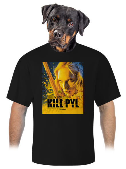 Kill pyl unisex tričko oversized Black