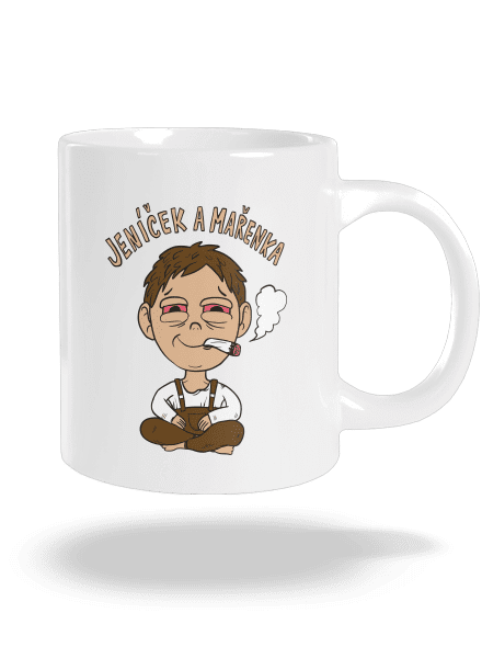 Jeníček a mařenka velký hrnek White