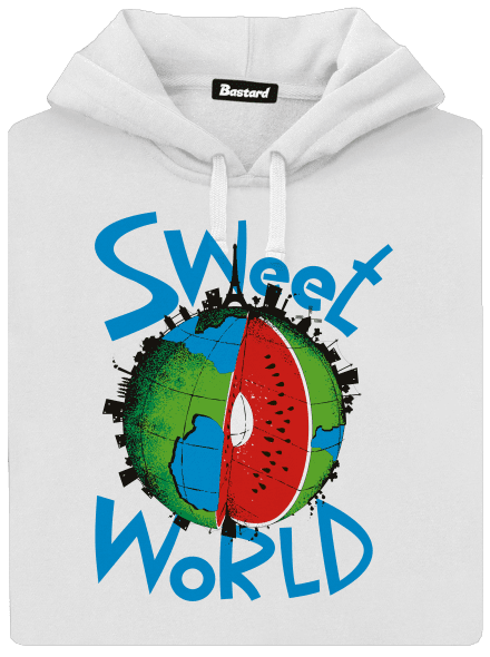 Sweet World dámská mikina klokanka White