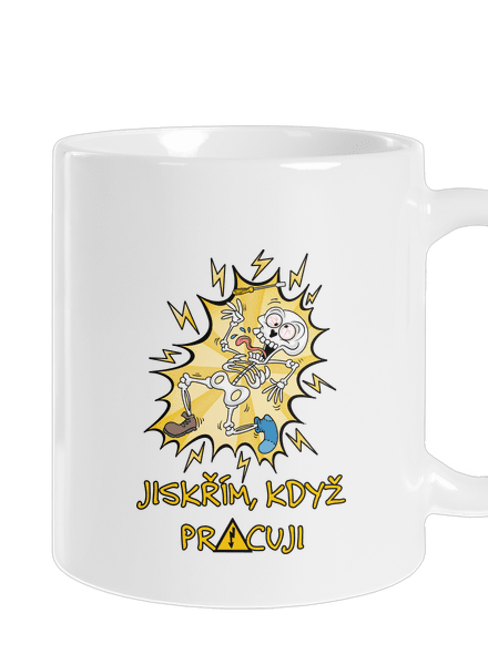 Jiskřím klasický hrnek White