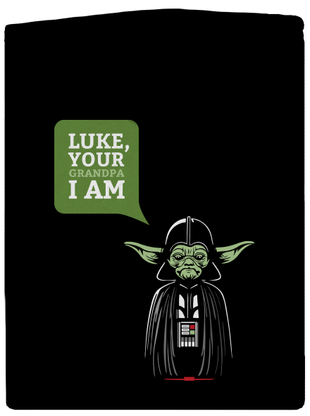 Mr. Yoda: Your grandpa I am dámská mikina na zip Black