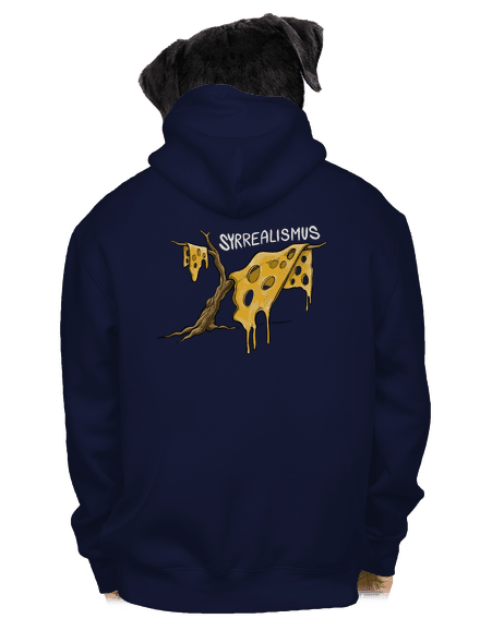 Syrrealismus pánská mikina na zip Navy