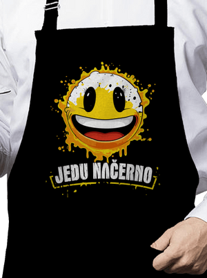 Jedu načerno zástěra Black