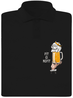 Pít či nepít pánská polokošile Black