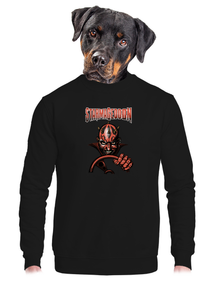 Starmageddon unisex mikina bez kapuce Black