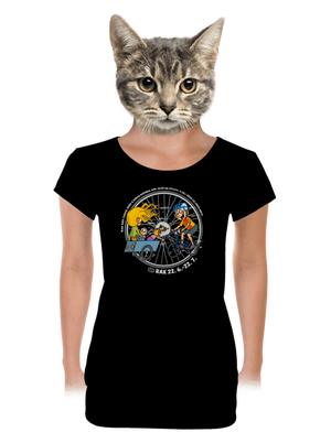 Cyklistický horoskop: Rak dámské tričko s lemem Black