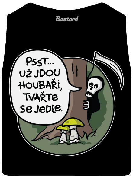 Muchomůrky zelené pánské tílko Black