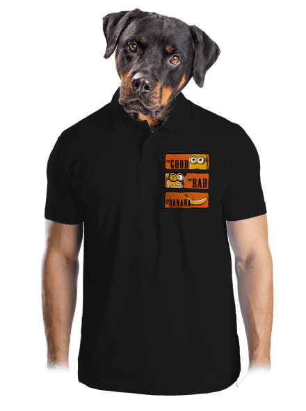 Hodný zlý a banán pánská polokošile Black
