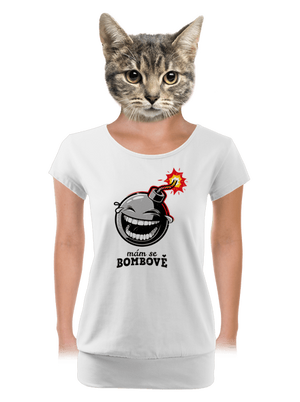 Mám se bombově dámské tričko s lemem White