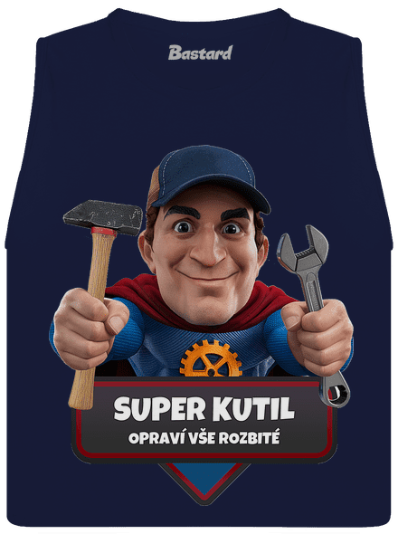 Super táta dámské tílko volné Navy