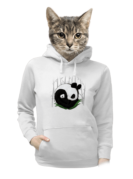 Dvě spící pandy dámská mikina klokanka White