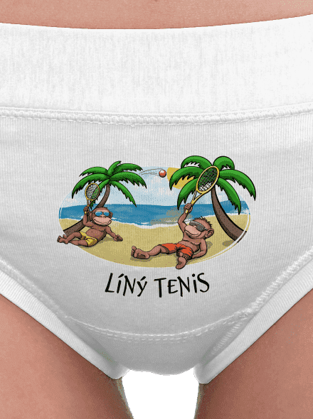 Líný tenis dámské kalhotky White
