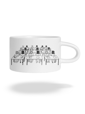 Cimrman: Debil, blbeček hrnek makronka White