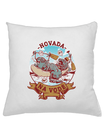 Hovada na vodě polštář White