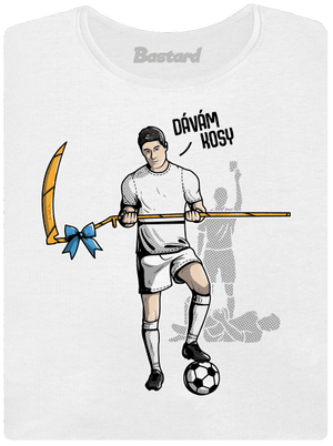 Dávám kosy dámské tričko s lemem White