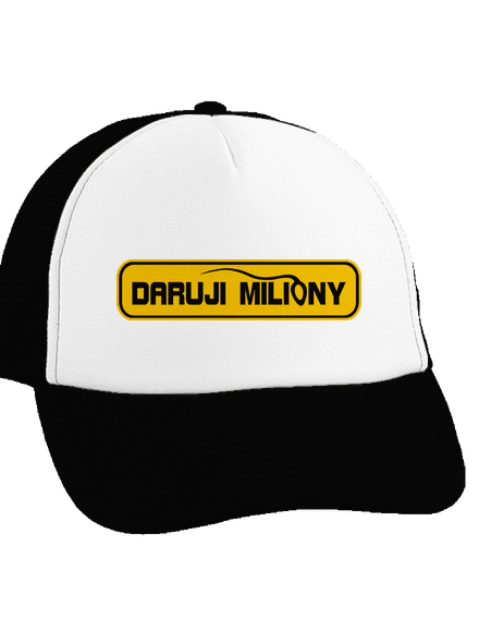 Miliony kšiltovka truckerka Black cap