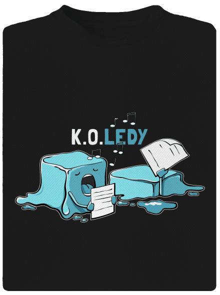 Koledy dětské sportovní tričko Black