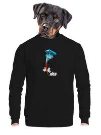 unisex mikina bez kapuce