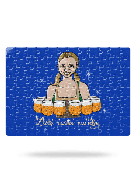 České ručičky puzzle White