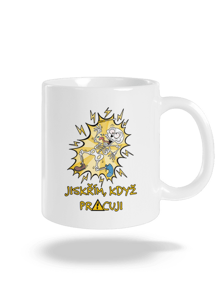 Jiskřím klasický hrnek White