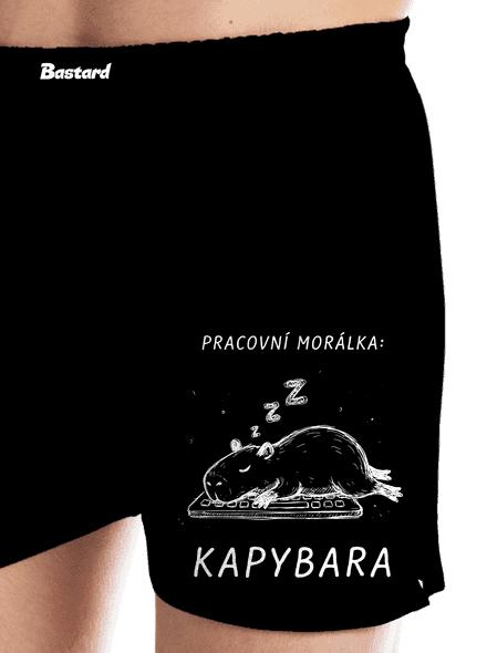 Pracovní morálka pánské trenky Black