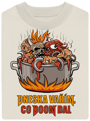 Co Doom dal unisex mikina bez kapuce Off White