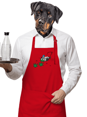 Ganja krize zástěra Red