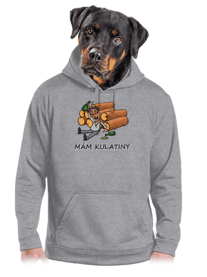 Mám kulatiny pánská mikina klokanka Light Melange