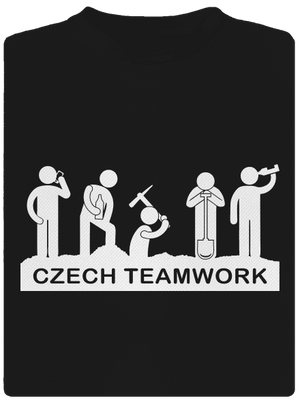 Czech Teamwork pánské sportovní tričko Black