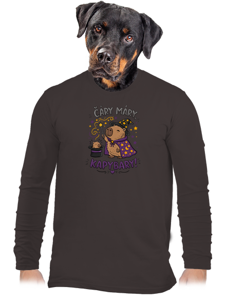 Čáry máry kapybary pánské dlouhý rukáv Bear Brown