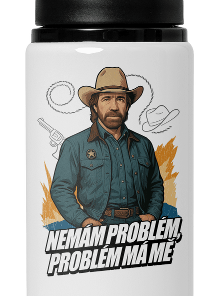 B19: Chuck Norris z Walker, Texas Ranger lahev na vodu White
