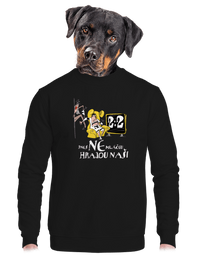 unisex mikina bez kapuce