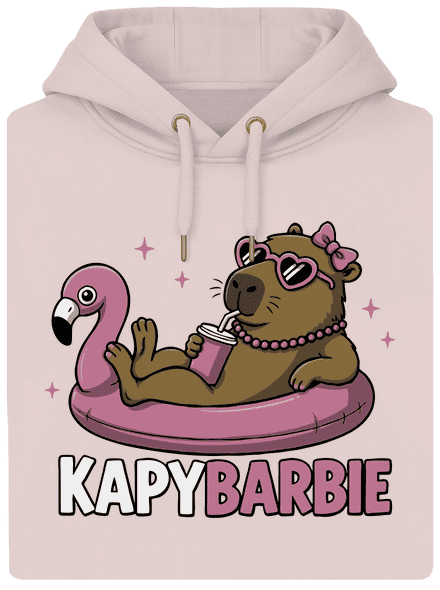 Kapybarbie unisex mikina premium Rose Chalk