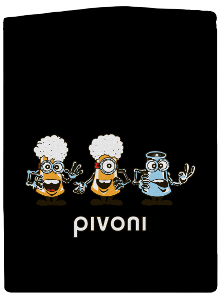 Pivoni pánská mikina na zip Black