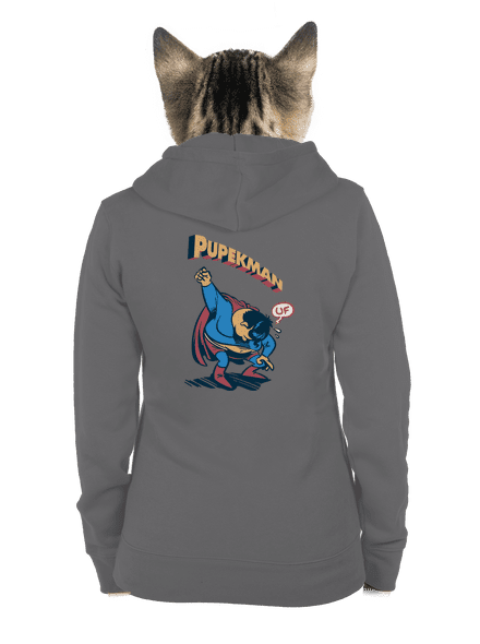 Pupekman dámská mikina na zip Steel Gray