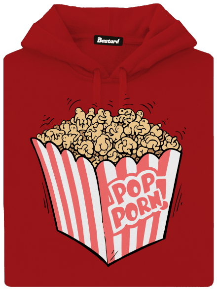 Popporn dámská mikina klokanka Red Mal
