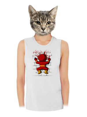 Flash dámské tílko volné White