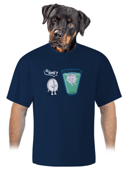 Co šumíš unisex tričko oversized Midnight Blue