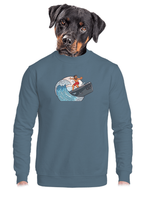 unisex mikina bez kapuce